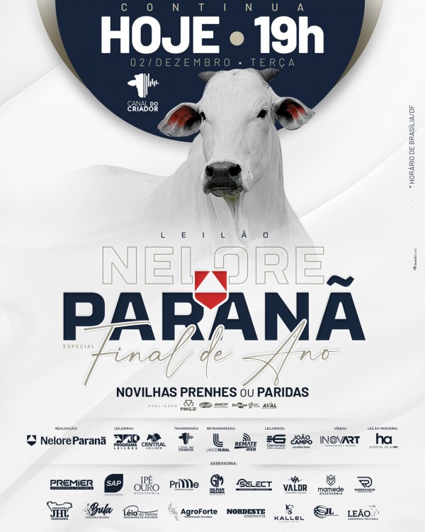 LEILÃO NELORE PARANÃ FINAL DE ANO - ETAPA FÊMEAS