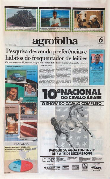 Folha de São Paulo 1991 